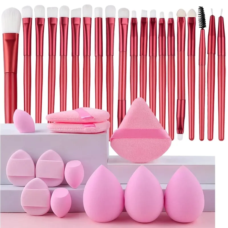 20PCS Detail Makeup Brushes Kit Soft Bristles Concealer Eyeliner Brush Eyeshadow Shader Brush Facial Cosmetic Beauty Tools