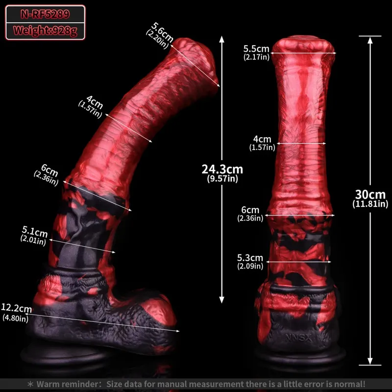Silicone Horse Dildo Long Penis Anal Plug Huge Knot G-spot Vaginal Stimulator with Suction Cup Adult Sex toy for Women Men — image 15