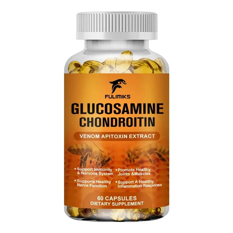 Bee Venom Joint Supplement with Glucosamine Chondroitin & Turmeric Supports Joint Comfort & Bone Health for Adults