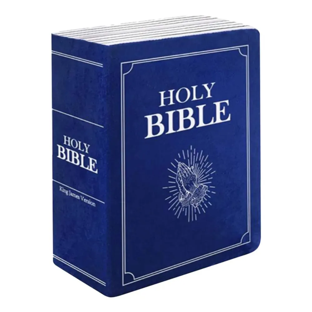 Living Room Realistic Looking Bible Pillow Sofa Cushion Plush Toy Bible Throw Pillow 33*22cm Home Decor Bible Cushion Bedroom — image 10