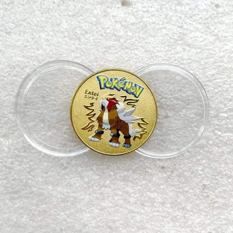 포켓몬 금화 피카추 애니메이션 기념 동전 Charizard 황금 둥근 금속 동전 장난감 — image 15