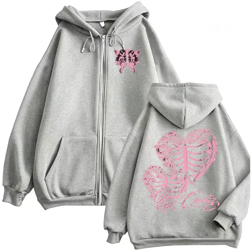 Omar Courtz Por Si Manana No Estoy Tour Zipper Hoodies Coats Men Women Fashion Aesthetic Cardigan Sweatshirts Jackets Streetwear — image 6