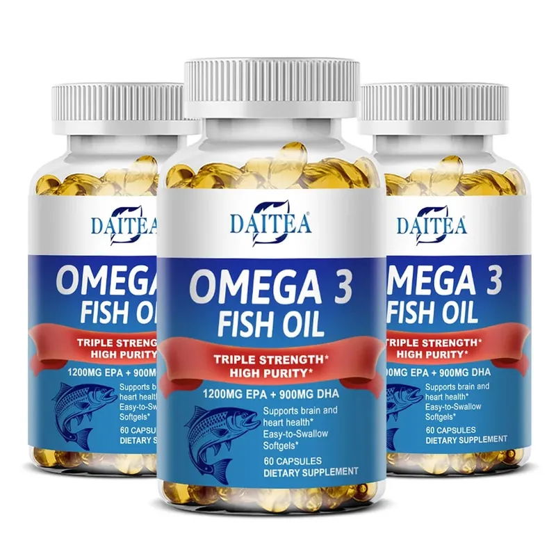 Omega 3 Fish Oil - for Nervous System Skin and Hair Health Antioxidants - Easy To Swallow — image 10