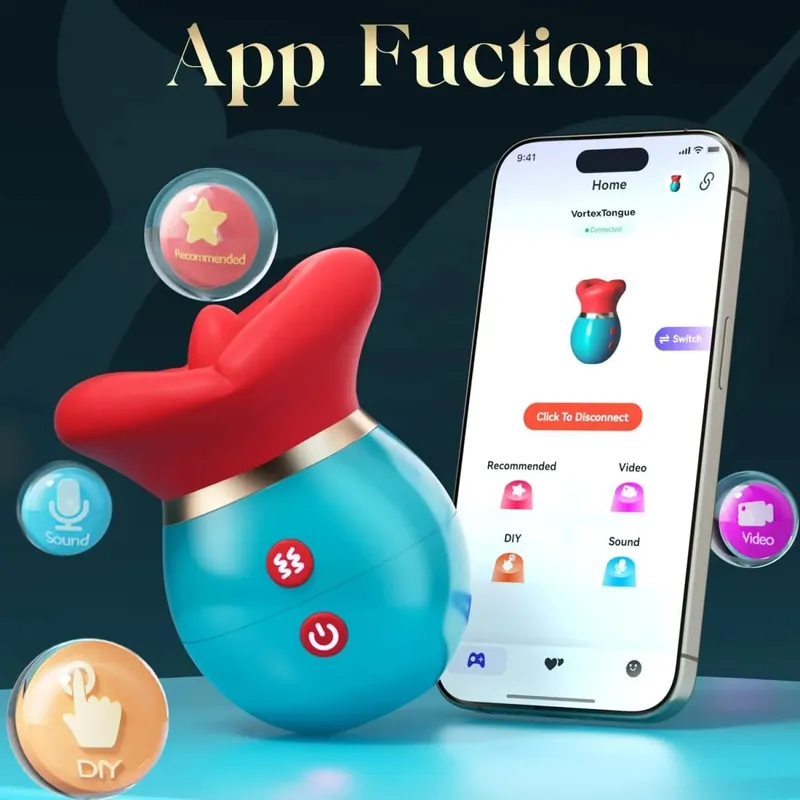 Powerful sucking vibrator female tongue licking sex toys sucker female oral nipple stimulator adult electric sex toys. — image 10