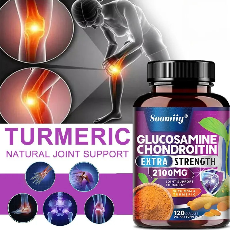 Glukosamin Chondroitin Kurkuma MSM - Trojitá síla pomáhá s pohyblivostí kloubů Doplněk pro podporu imunity — image 5