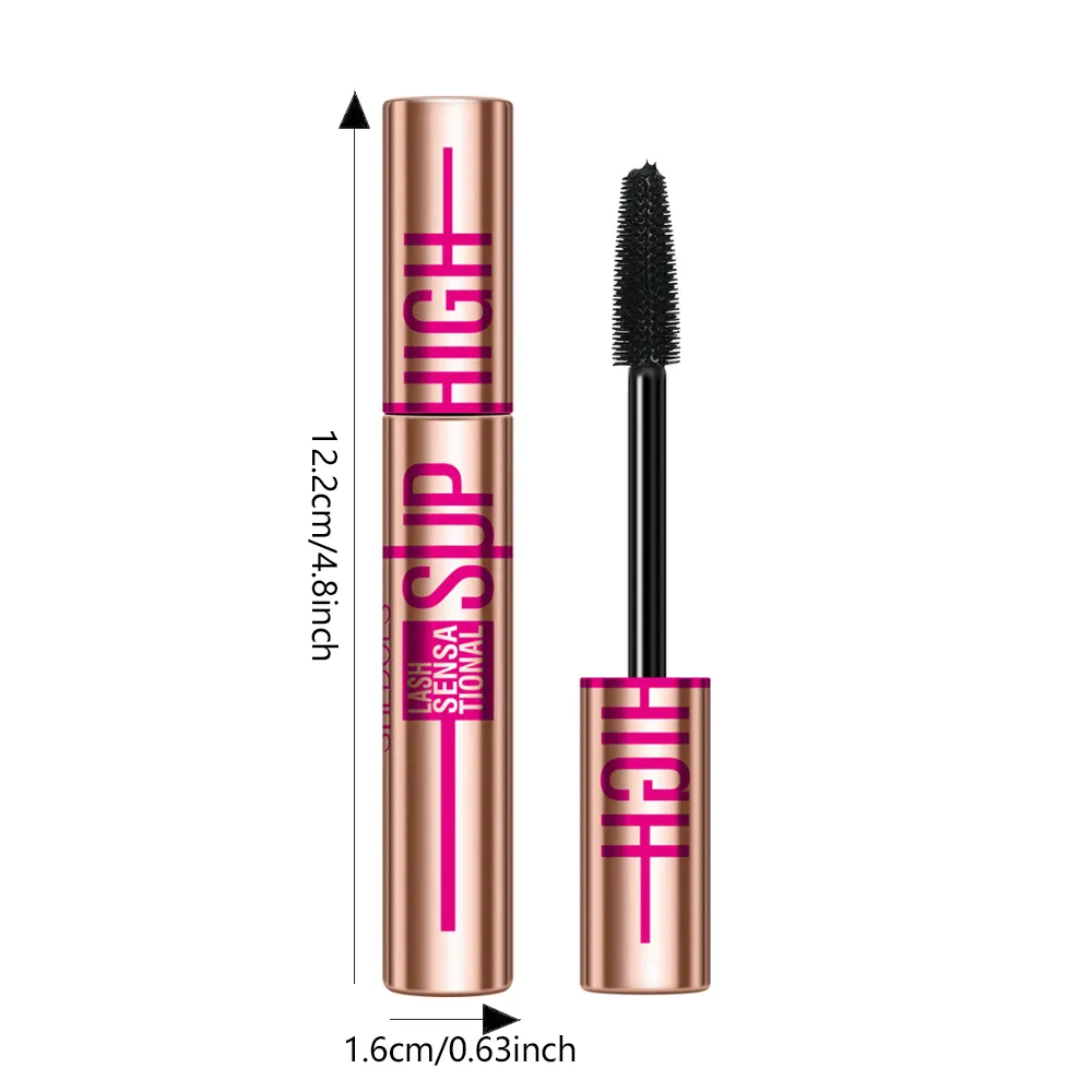 Super High 4D Waterproof Mascara - Volumizing Curling & Lengthening Formula Smudge-Proof Long-Lasting Black Mascara — image 3