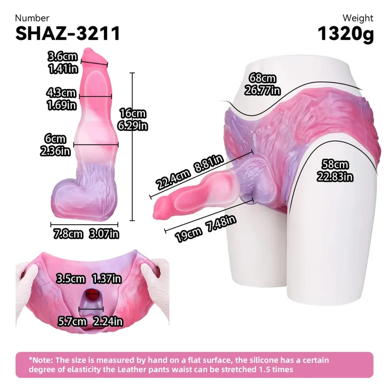 3D Horse Penis Shaped Wearable Cock Sleeve Gradient Color Skin-Friendly Liquid Silicone Adult Couple Intimate Sex Toys — image 10