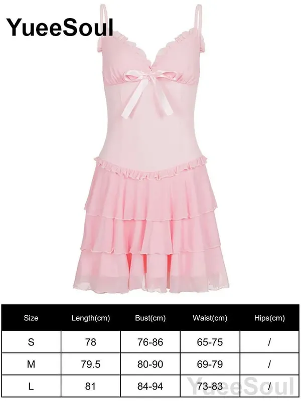 Pink Women's Dress Elegant Evening Birthday Party Female Dresses 2026 Summer New Sweet Cute Y2K Casual High Street Lolita Dress — image 11