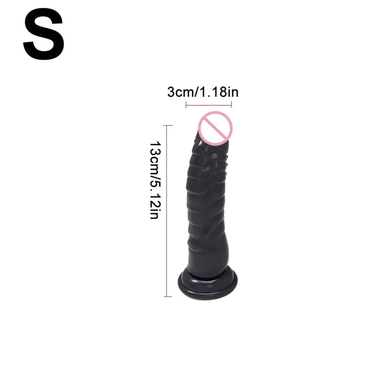 Realistische zwarte dildo met sterke zuignap, zacht penis-seksspeeltje voor vrouwen en mannen, handsfree anaal vaginaal speelgoed voor volwassenen in M — image 10