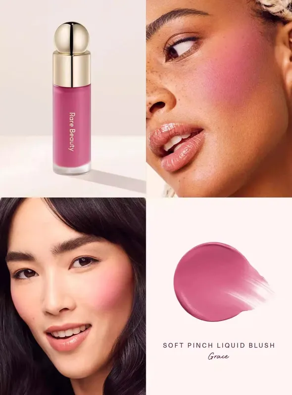 Raro set per il trucco di bellezza Punti salienti liquidi Rimane umido e non si secca Blush Crema Lustrous Moist Nature Liquid Blush