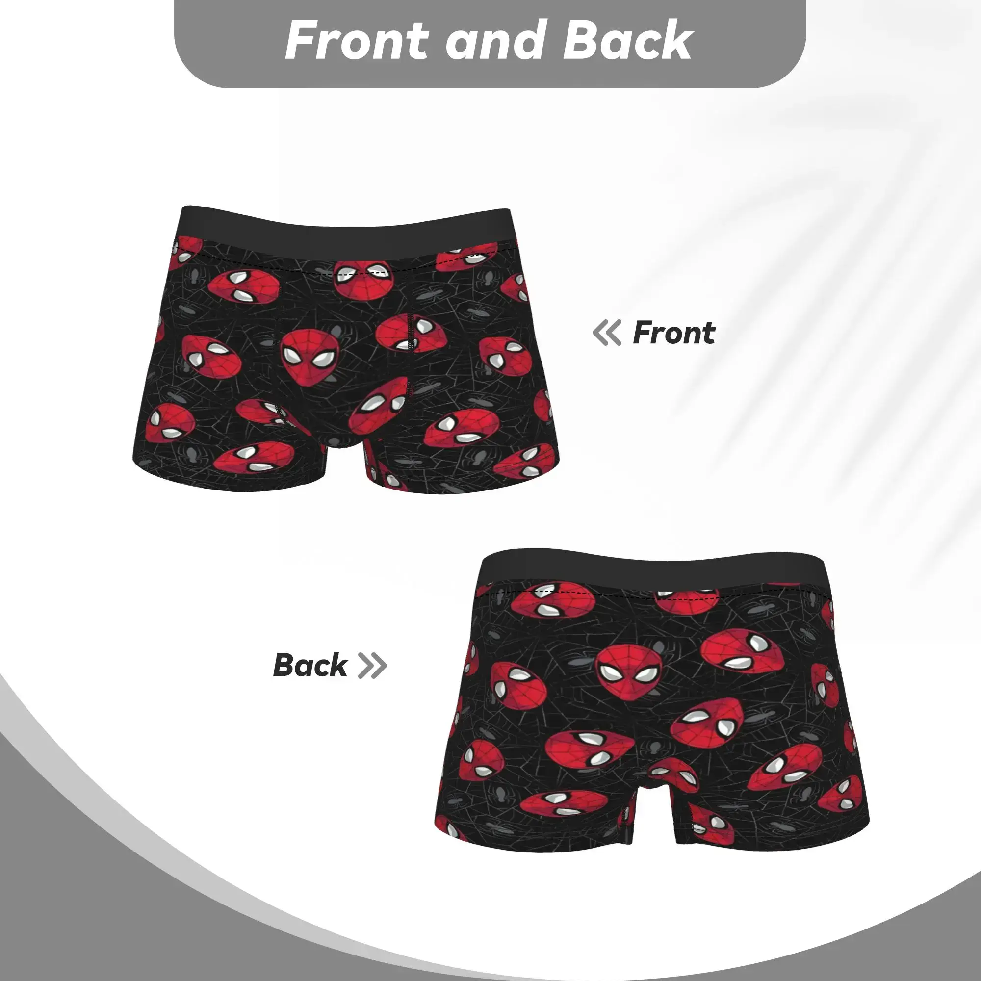 S-Spiders Heroes Underwear Men Shorts Briefs Classic Trunk Quality Printing Plus Size Underpants — image 5