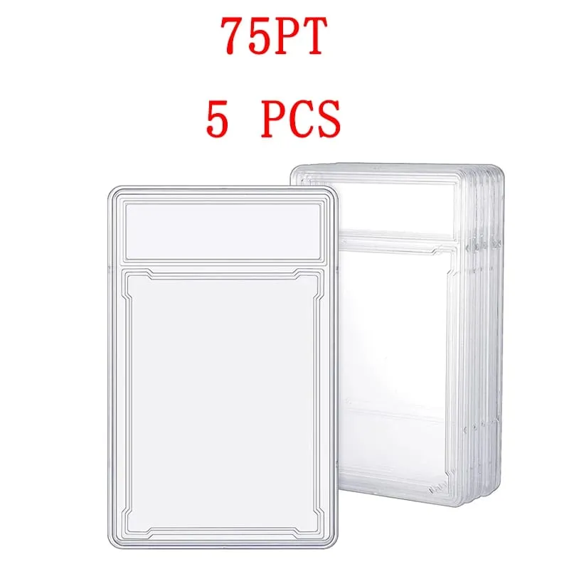 35/55/75/100PT Trading Cards Slab Label Grade Baseball Star Card Sleeves Protector Acrylic Hard Plastic Game Grade PTCG Gift Toy — image 20