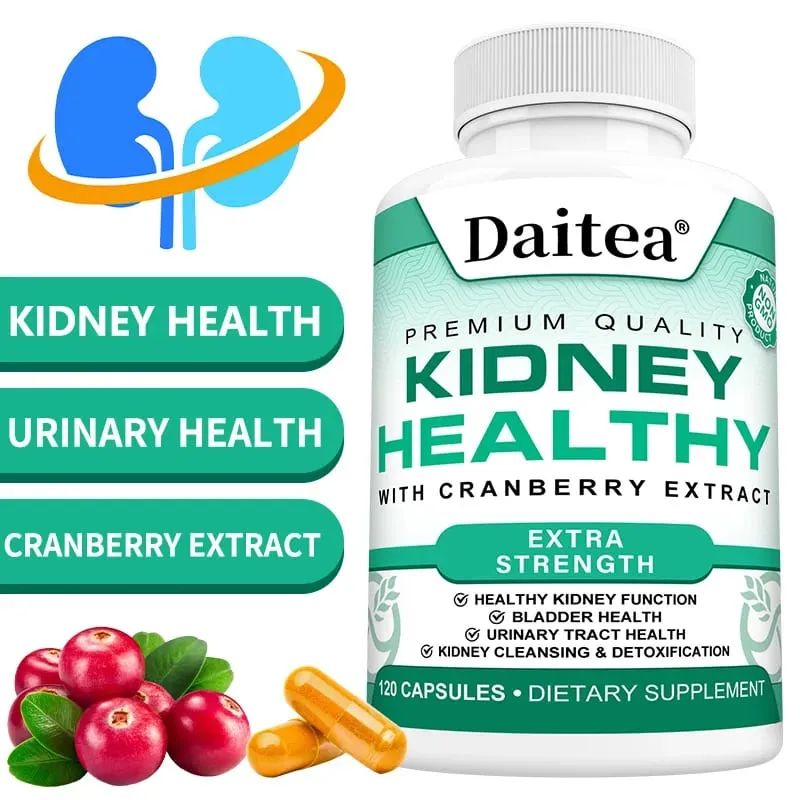 Kidney Support Capsules Kidney Cleanse & Detox Formula with Cranberry & Herbal Extracts Support Urinary Tract & Bladder Health — image 2