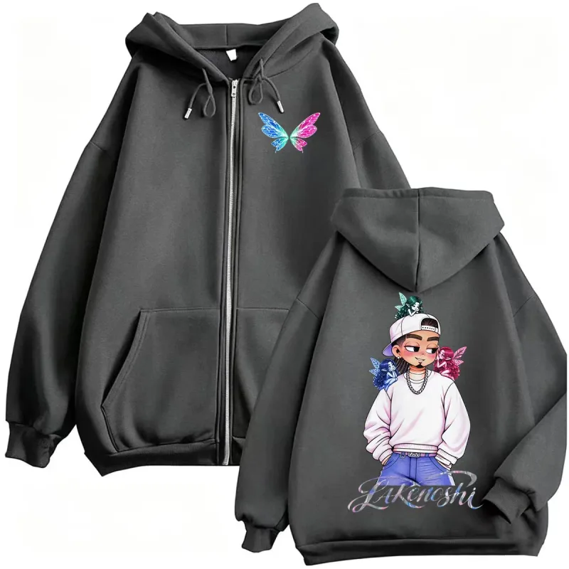 Omar Courtz Por Si Manana No Estoy New Album 2026 Tour Zipper Hoodies Men Women Fashion Hip Hop Pop Music Sweatshirt Jacket Coat — image 5