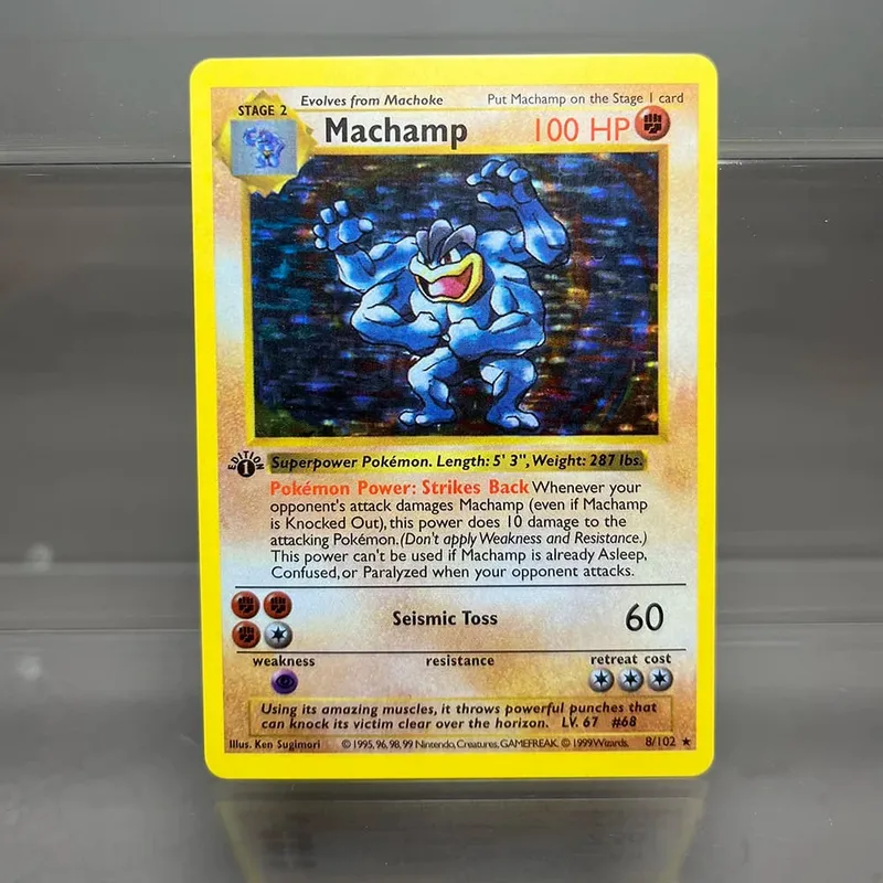 PKM Cards 1st Edition Charizard Blastoise Dragonite 1996 Base Set Single Foil Cards Game Collection Cards PTCG Proxy Cards — image 10