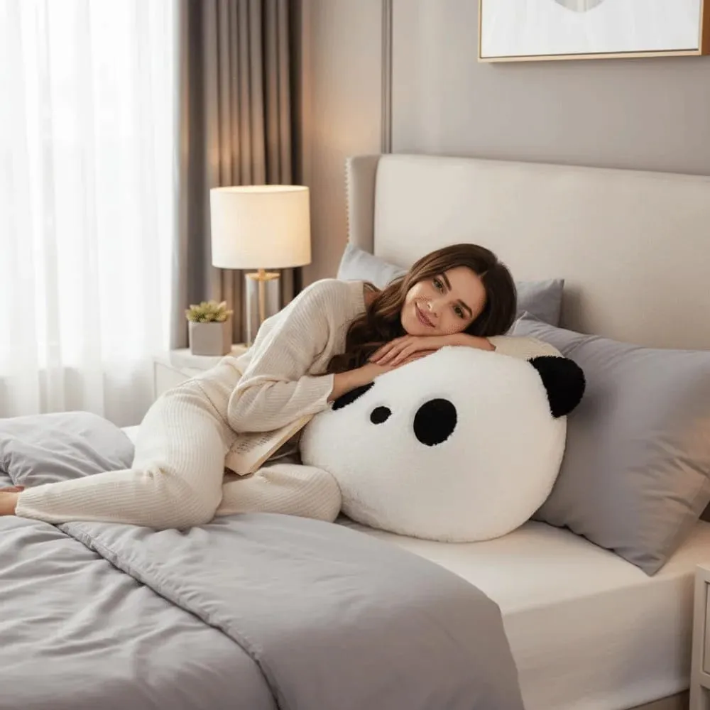 Stuffed Animal Plush Panda Cushion Bedroom Sofa Kawaii Stuffed Panda Pillow 30cm Home Decoration Panda Throw Pillows — image 7