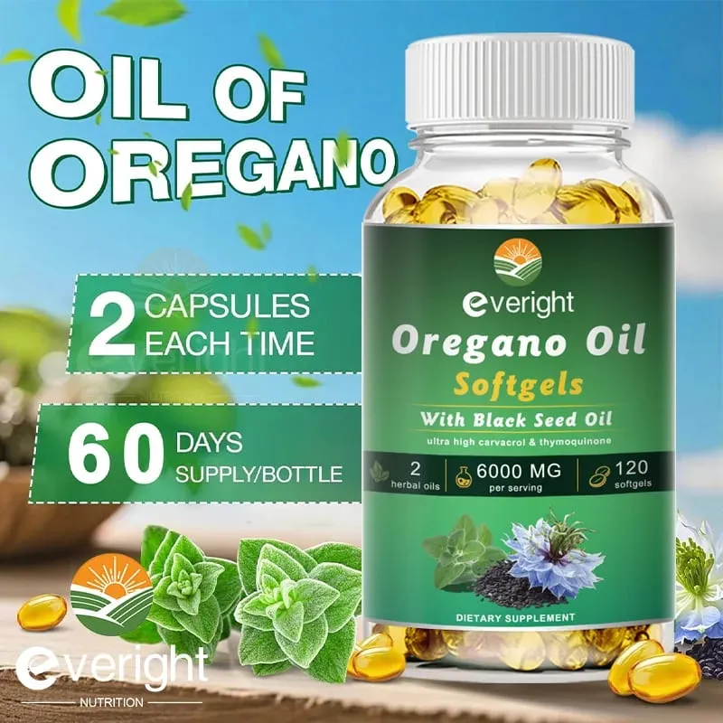Organic Oregano Oil with Black Seed Oil – Antioxidant Digestive Support Intestinal Flora Balance & Immune System Health — image 6