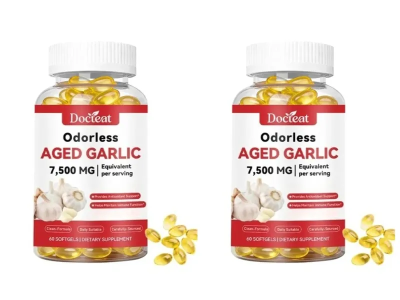 Výtažek z vyzrálého česneku bez zápachu 7500 mg 60 tobolek Ajo Envejecido Antioxidant a podpora imunity Denní česnekové tobolky — image 7