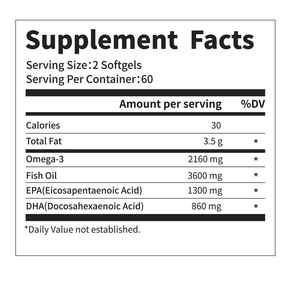 Omega 3 Fish Oil Capsules Support Brain & Nervous System Health Cardiovascular & Skin Health Antioxidant & Anti-Inflammation — image 4