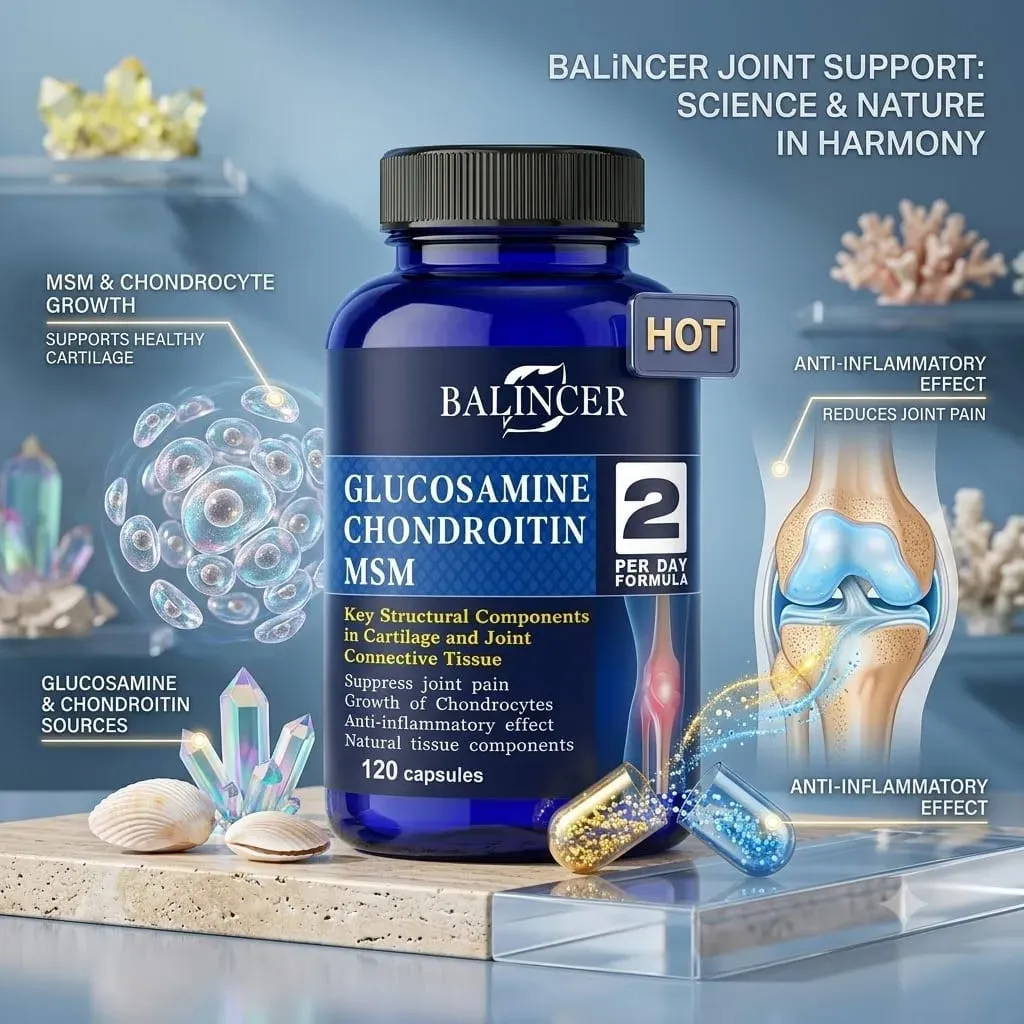 Glucosamine Chondroitin MSM - for Joint and Knee Health Immune System Non-GMO 120 Capsules — image 4
