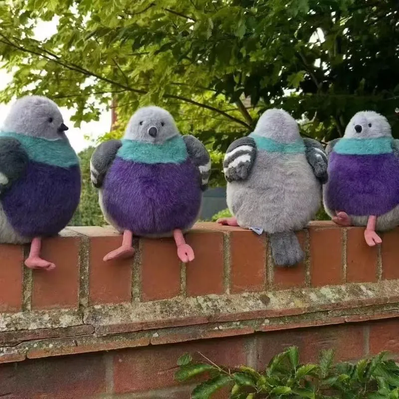 1Pcs Pet Companion Toy Ornaments Parrot Fat Pigeon Bird Plush Doll Toy Christmas Birthday Girl Gift — image 3
