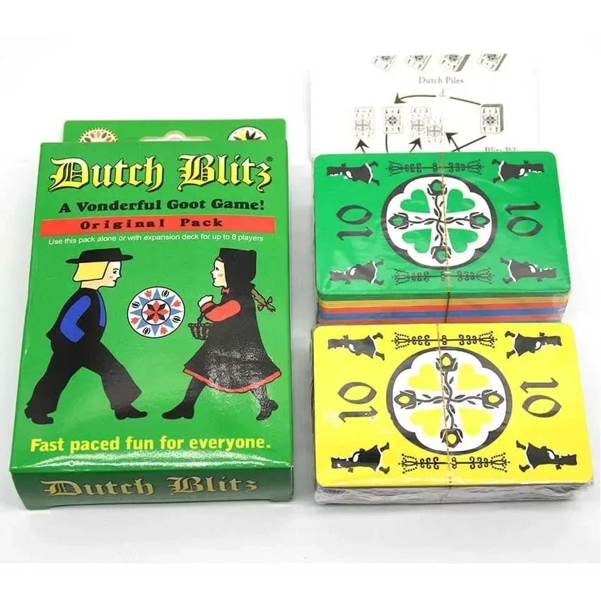 Dutch Blitz O jogo de cartas original de ritmo rápido contém 160 cartas, rápido e fácil de aprender, ótimo jogo de família para todos, para 2 — image 5