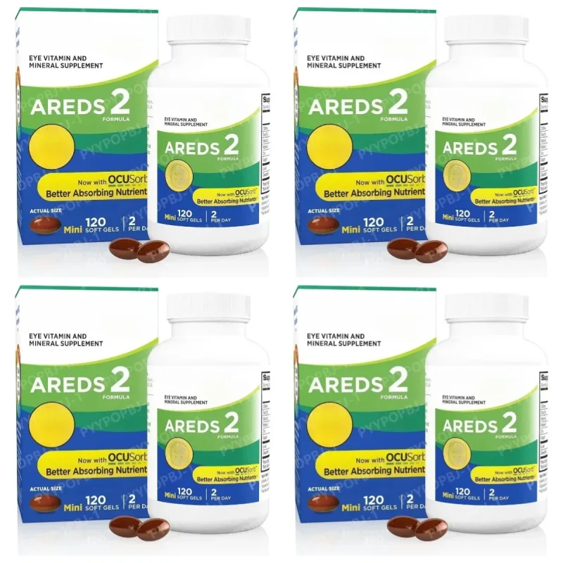 2 Eye Vitamin and Mineral Supplement with OCUSorb Lutein and Zeaxanthin 120 Capusus