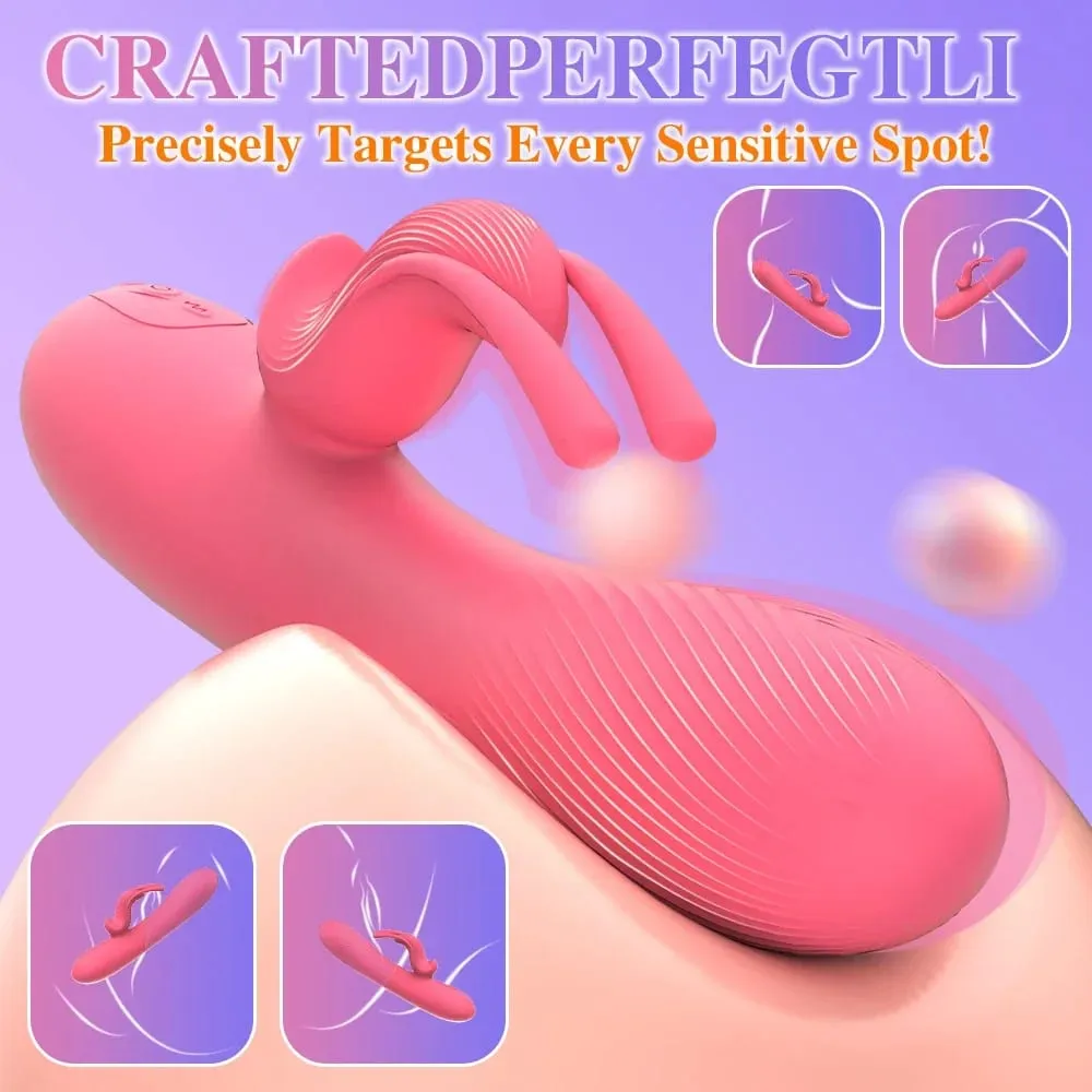 Rabbit Vibrator Women Panties Vibrator G-Spot Vagina Clitoris Dual Vibration Stimulator Female Masturbator Sex Toy for Women 18+ — image 2