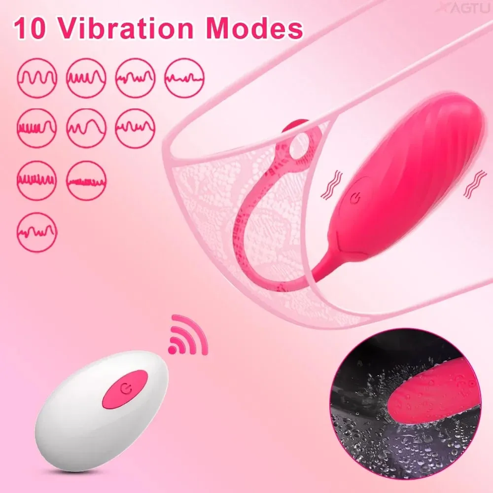 Remote Control Wearable Panties Vibrator Women Vagina Vibrator Vibrating Egg Female Masturbation Interaction Sex Toy for Couples — image 3