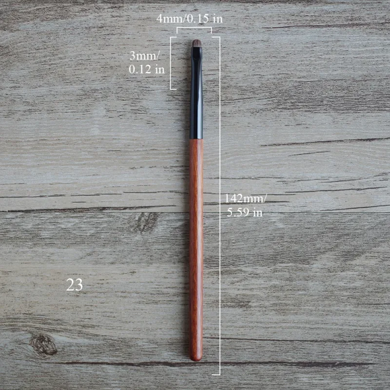 African Rosewood Handle Handmade Makeup Brushes 1pc Snow Fox Goat Hair Face Powder Blush Eye Shadow Brush Synthetic Makeup Brush