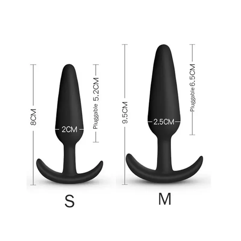 3 forskellige størrelser analprop blød silikone anal buttplugstimulator Voksen sexlegetøj til mænd/kvinder prostata massager analtræner