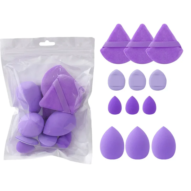 12Pcs Soft All-Purpose Makeup Sponge Set 4Types Beauty Tools Cosmetic Puff Dry Wet Dual Use Foundation Sponges Powder Puff — image 6