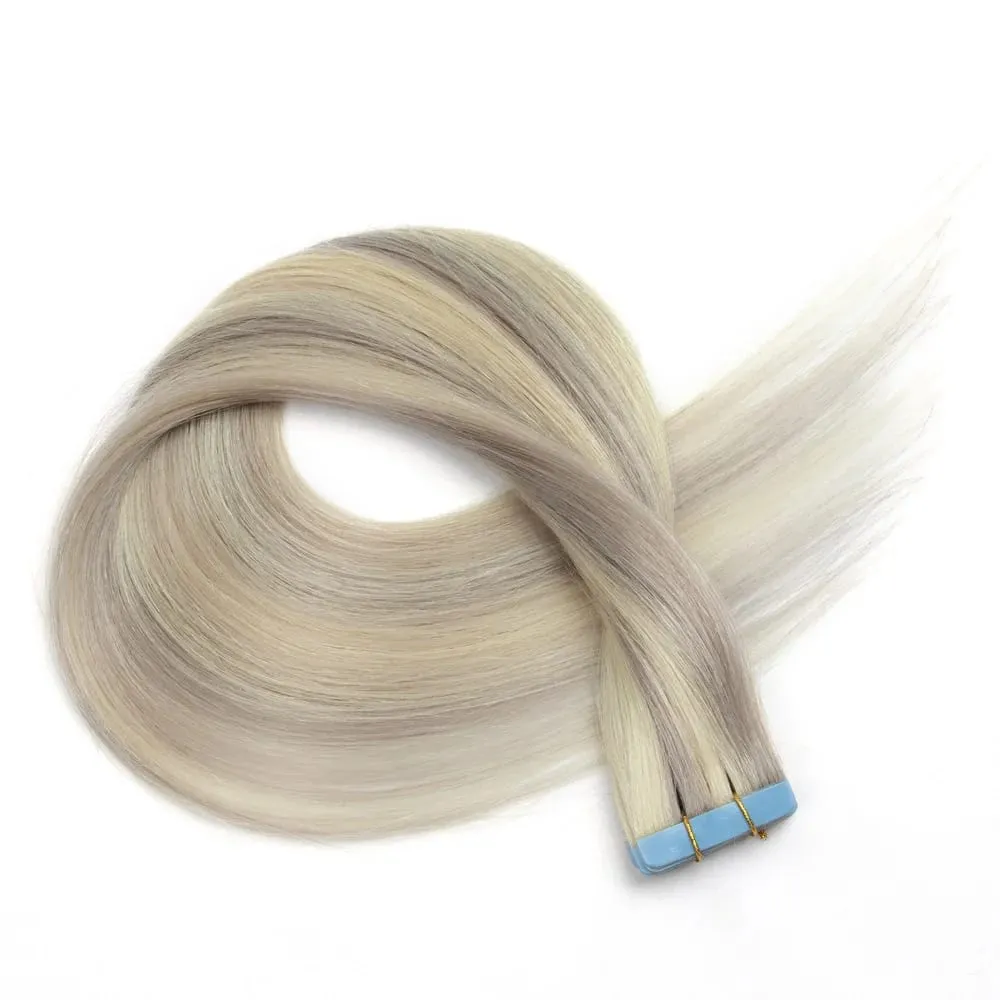 Real Human Hair Tape in Extensions 16'' 20'' Natural Straight High Light Seamless Tape Hair On Double Sided Tape 20pcs 30g/pack — image 8