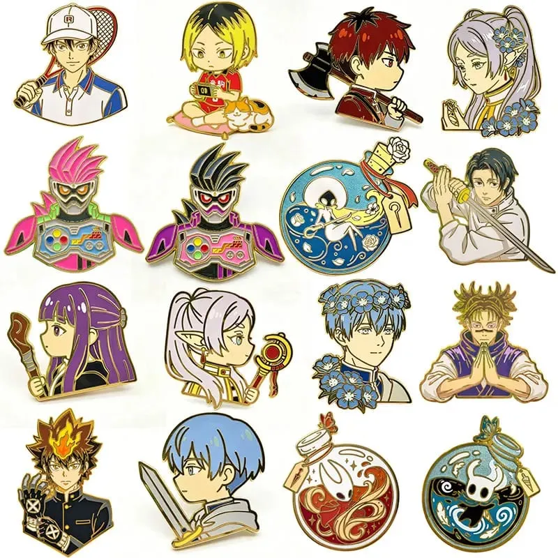 Classic Anime Games Enamel Pins Kawaii Cartoon Character Brooch Clothing Backpack Lapel Badges Fashion Jewelry Accessories Gifts — image 1
