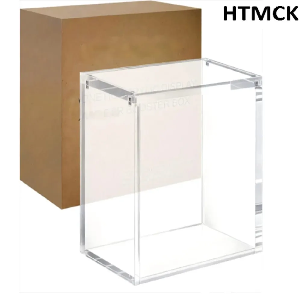Clear 5mm Acrylic Magnetic Display Storage Case Dustproof Protective Box for Japanese TCG Booster Box Collectible Card Display