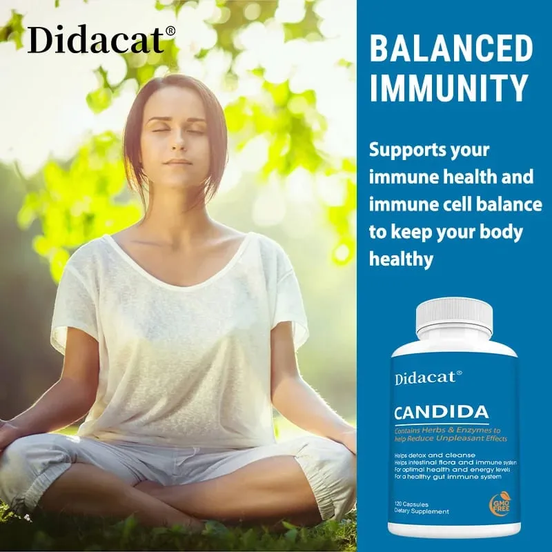 Candida Supplements - Containing Herbs and Enzymes Help Detox and Cleanse Promote Healthy Gut Flora and Immune System — image 2