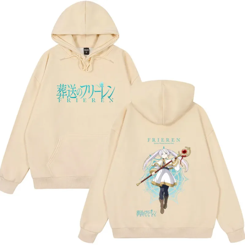 Vintage Wear Anime Frieren: Beyond Journey's End Frieren Graphic Tops Men Women Fashion Long Sleeve Casual Streetwear Funny Tops — image 14
