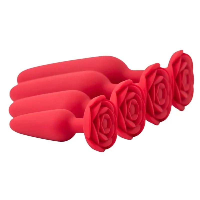 Silicone Dildo Anal Butt Plug Rose Base Anal Toys Anal Plug for Woman Adults Games Sex Toys for Women Anal Trainer Sex Shop — image 6