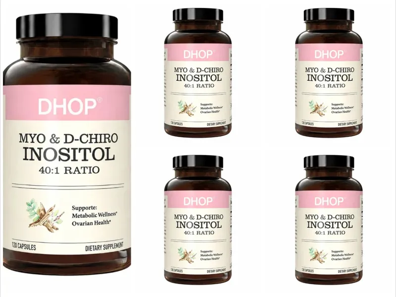 40:1 Myo D-Chiro Inositol Capsules - Supports Ovarian Health Hormonal Balance Metabolic Wellness Vitamin B8 100 Capsules — image 11
