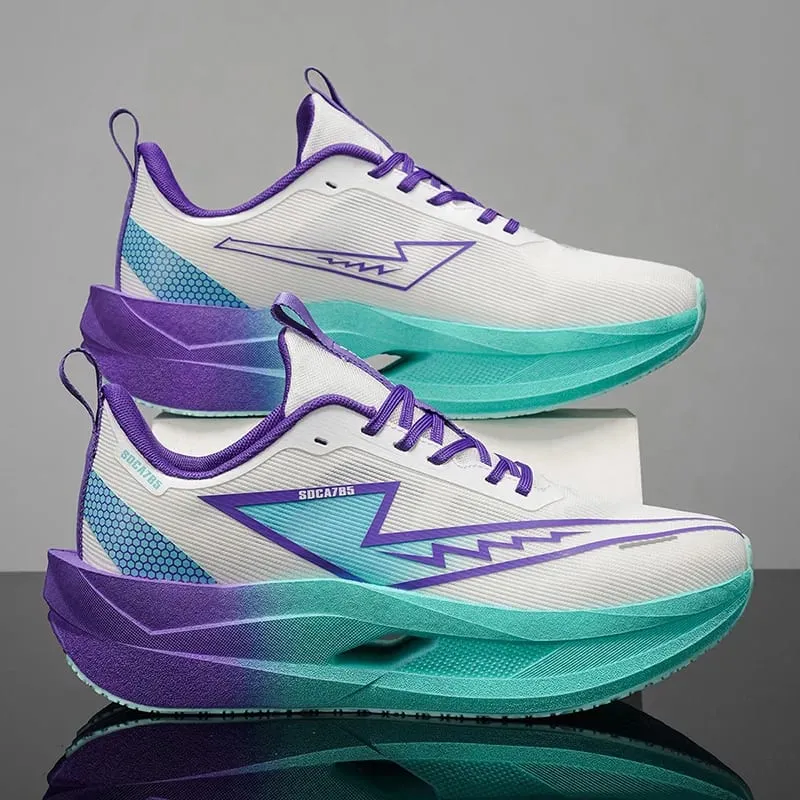Men Casual Running Shoes Carbon Board Marathon Speciality Sports Breathable Lightweight Woman Comfortable Athletic Sneakers — image 5