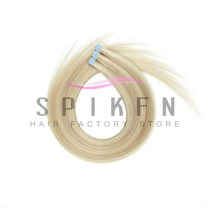 12"-20" Mini Tape Hair Extensions Machine Remy Skin Weft Adhesive Tape In Human Hair Natural Black Brown Blonde Straight 10pcs — image 15