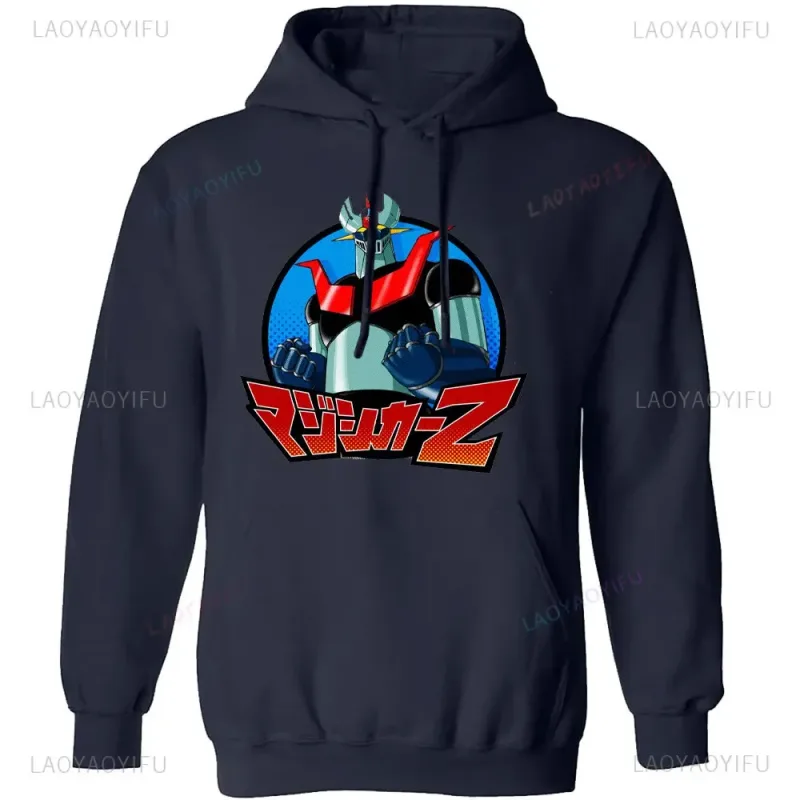 Japanese Mazinger Z Shirt Mens Cool Wear Fashion Hoodies Tops Cartoon Men Clothing Graphic Hoodied Anime Clothes Long Sleeve — image 14
