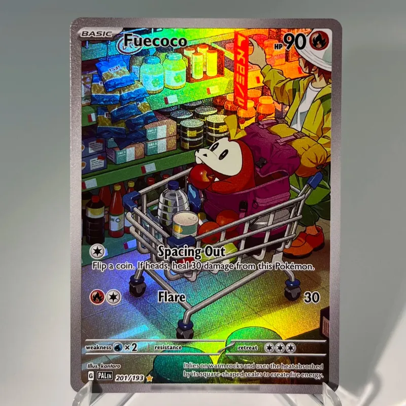 OBF PAL ASR Cards PTCG4-B EX Rainbow Ninetales Cleffa Charizard Rare Collection Battle Toys Gifts for Hobbies — image 14
