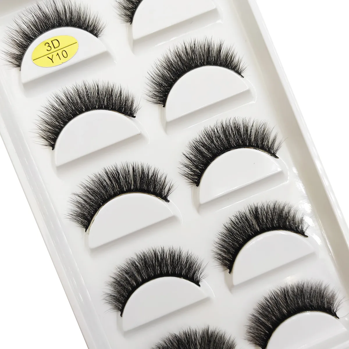 5 pares de pestañas postizas de visón 3D naturales suaves y esponjosas pestañas postizas de ojos maquillaje pestañas belleza gato Cilios 9 estilos — image 6