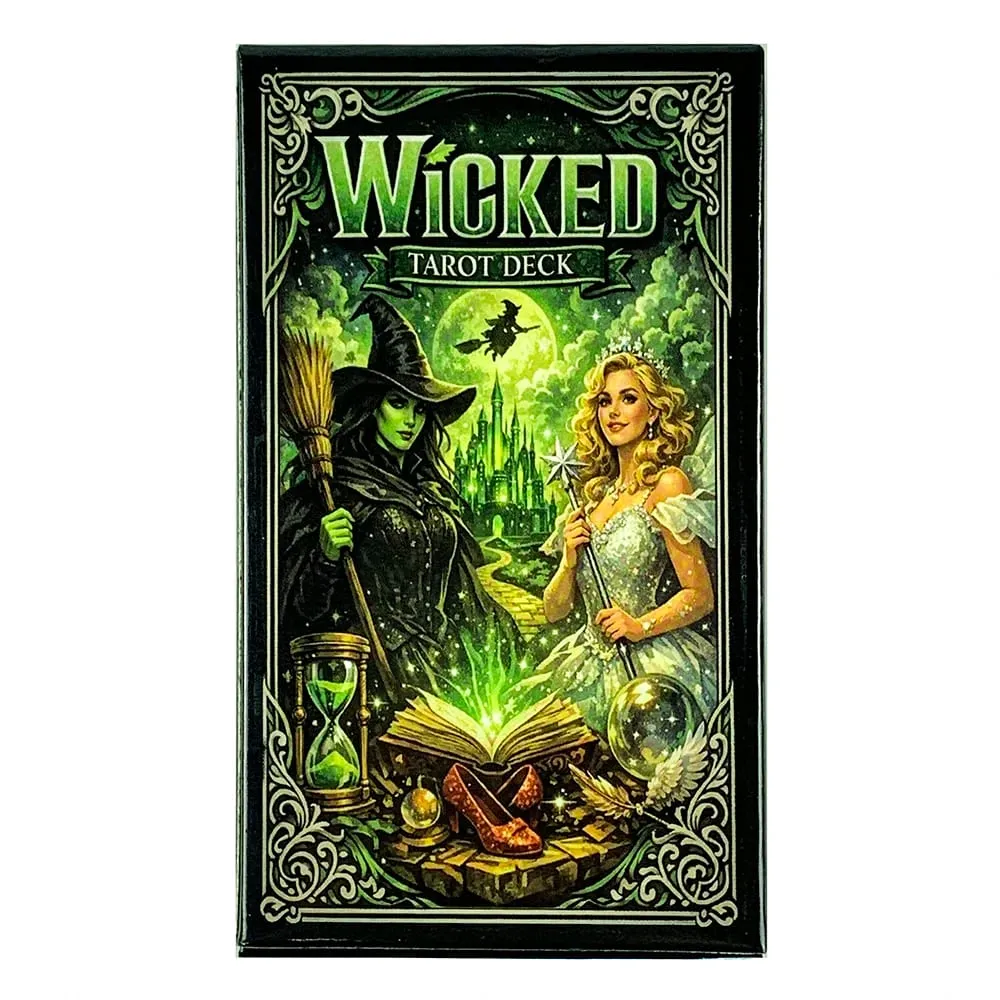 Nový balíček Wicked Tarot Deck 78 karet Tradice Tarotové karty Anglická verze Hry s věšteckými deskami Halloween a vánoční hry