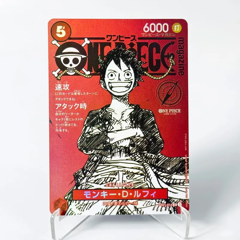 One Piece US College Basketball Luffy Promo Card Straw Hat Crew Anime Collectibles Replica High Quality Cards Foil Texture Card — image 4