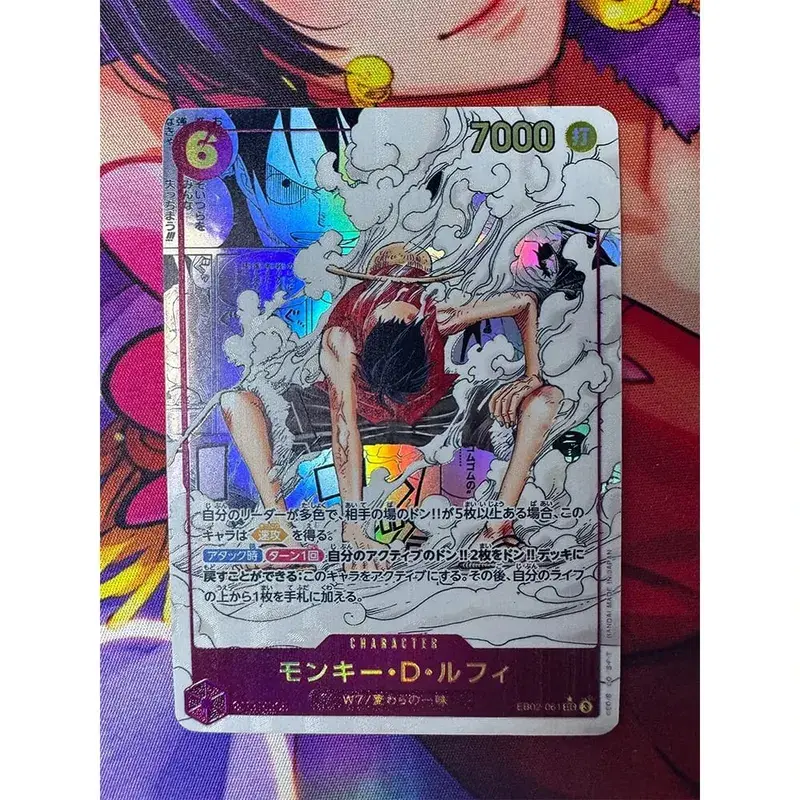 ONE PIECE Roronoa Zoro Monkey D. Luffy כרטיס אוסף תוצרת בית בגרסה יפנית אנגלית צעצועים מתנת יום הולדת לחג המולד — image 9