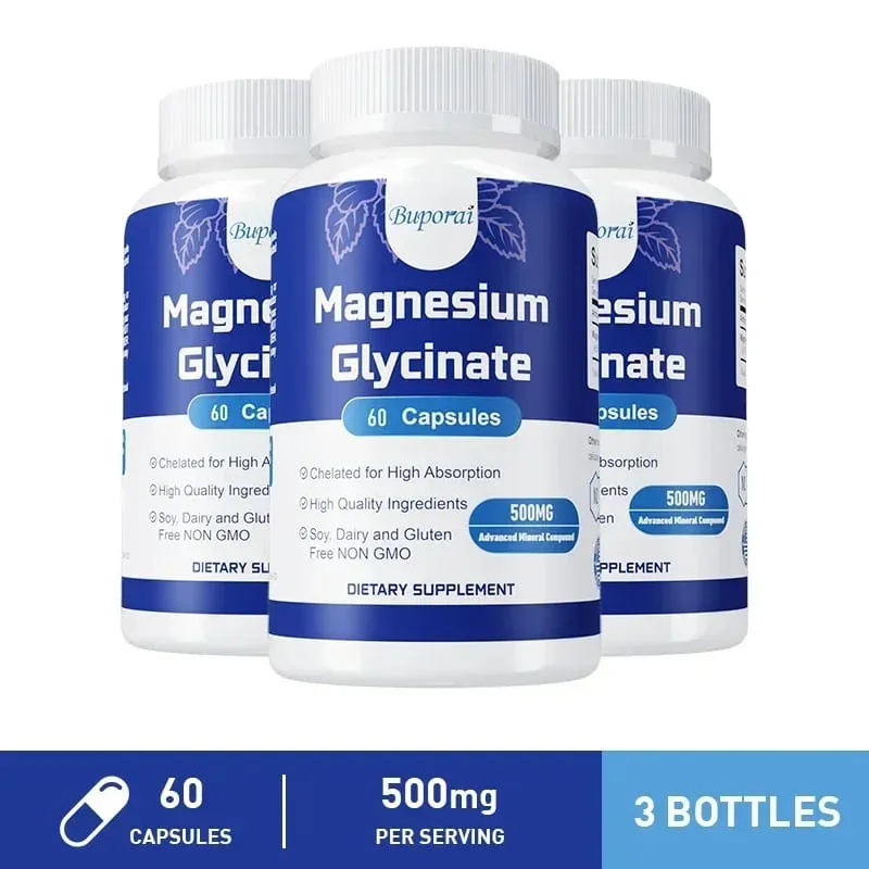 Magnesiumglycinat – unterstützt die Gesundheit von Nerven, Herz und Muskeln, hilft bei Stress, die Schlafqualität und unterstützt die Muskelregeneration — image 11
