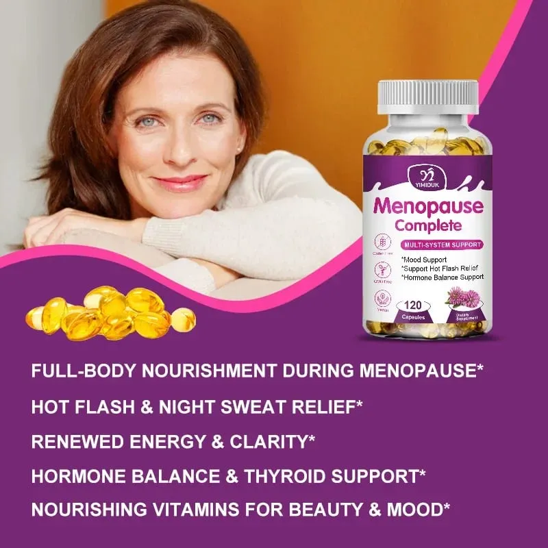 Buy 1 Get 1 Free! Menopause Complete Supplement for Hot Flash Relief Hormone Balance & Mood Soothes Joint Discomfort Vegan — image 4