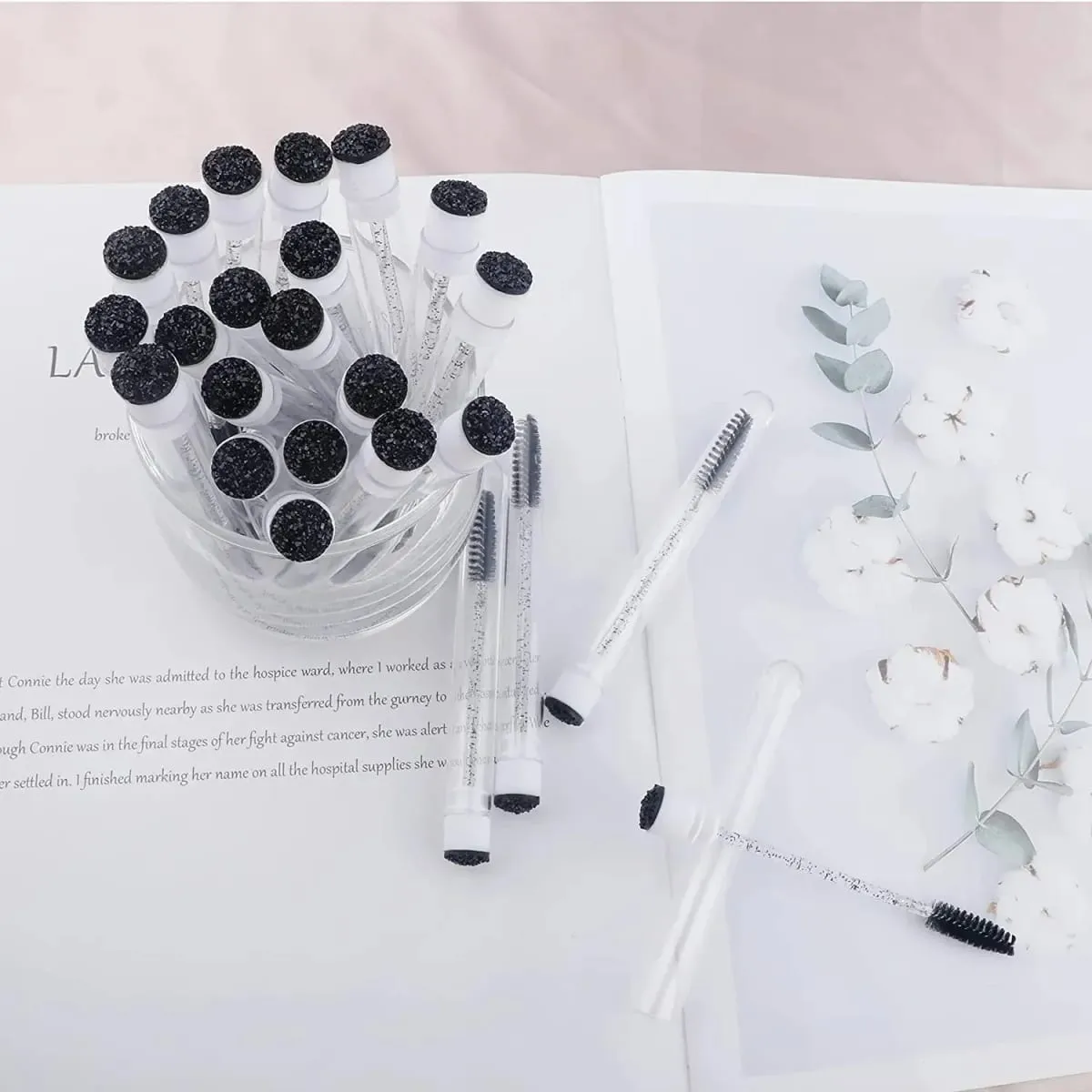 50pcs Reusable Eyelashes Brush Tube for Eyelash Extension Disposable Mascara Wands Eyebrow Brush Applicator EyeLash Brushes — image 6